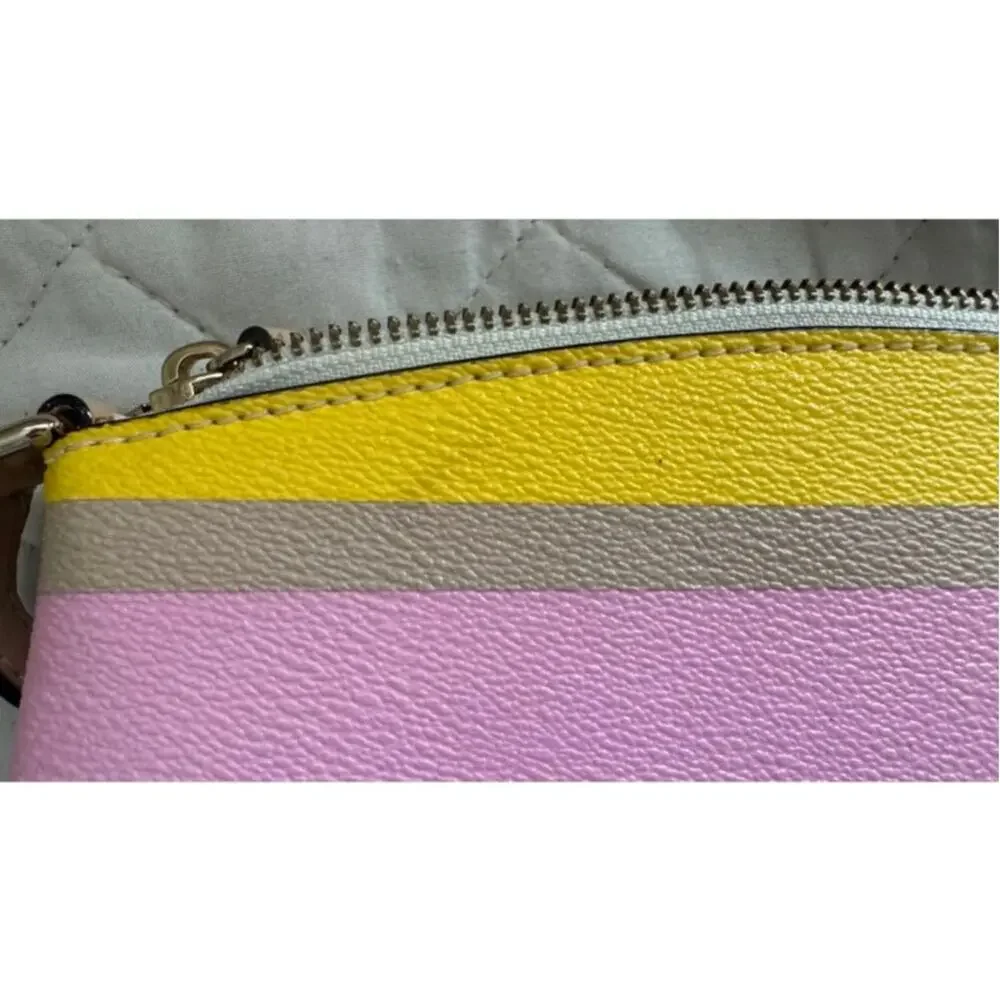 Kate Spade Dune Stripe Millie Grove Street Leather Crossbody Bag